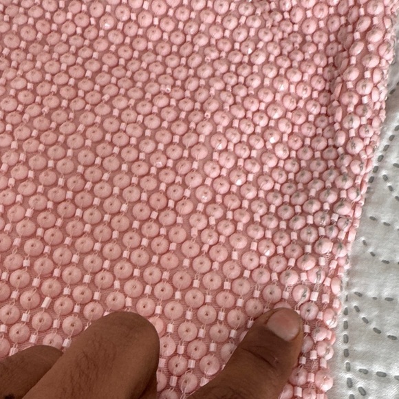 NWT ALICE + OLIVIA Leila strapless embellished soft pink mini dress size 6 - Picture 5 of 12